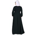 Umbrella cut abaya- Bottle Green